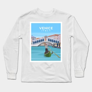 Venice, Italy - Rialto Bridge and The Grand Canal Long Sleeve T-Shirt